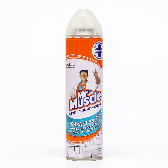 

Дезинфицирующий спрей Mr.Muscle без отдушки, 300 мл