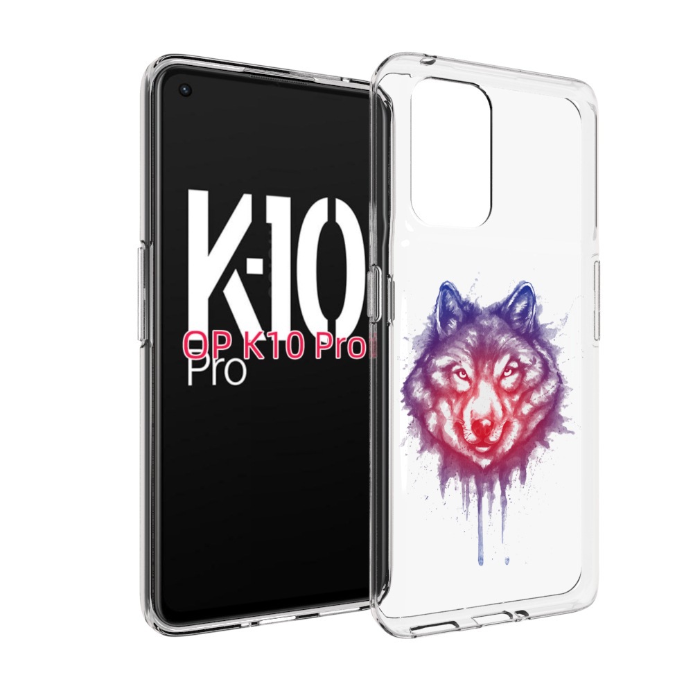 

Чехол MyPads пушистый волк для OPPO K10 Pro, Прозрачный, Tocco