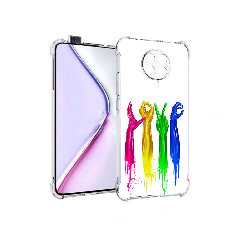 

Чехол MyPads яркие руки love для Xiaomi Redmi K30 Pro Zoom 8/256GB/Redmi K30 Pro, Прозрачный, Tocco