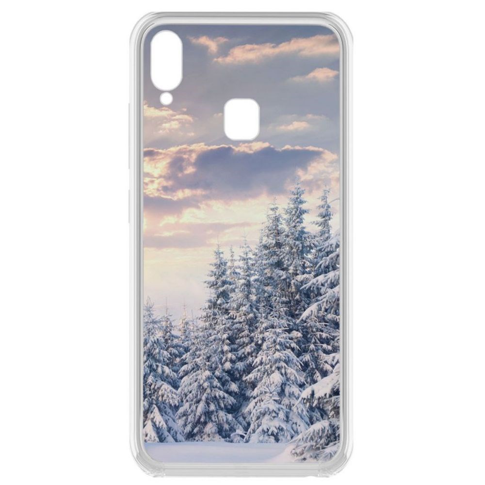 

Чехол-накладка Krutoff Clear Case Снежный пейзаж для Vivo Y91i, Прозрачный