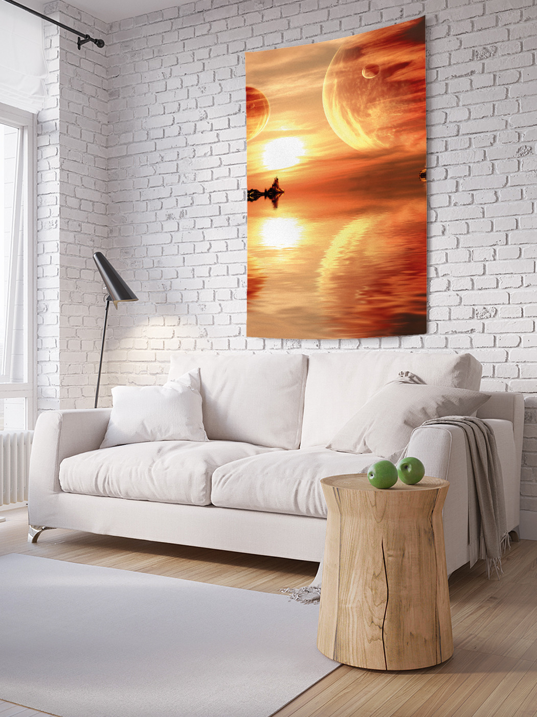 

Вертикальное фотопанно на стену JoyArty Планетарная симметрия 150x200 см, Планетарная симметрия
