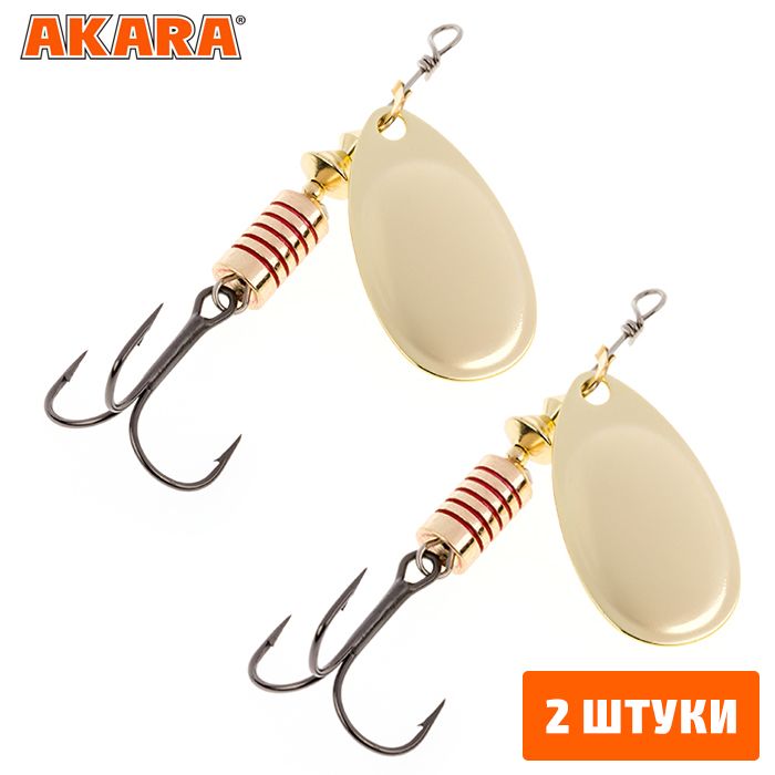

Блесна вращающаяся Akara Action Series Aglia  7 гр. A21 (2 Штуки, Aglia 3