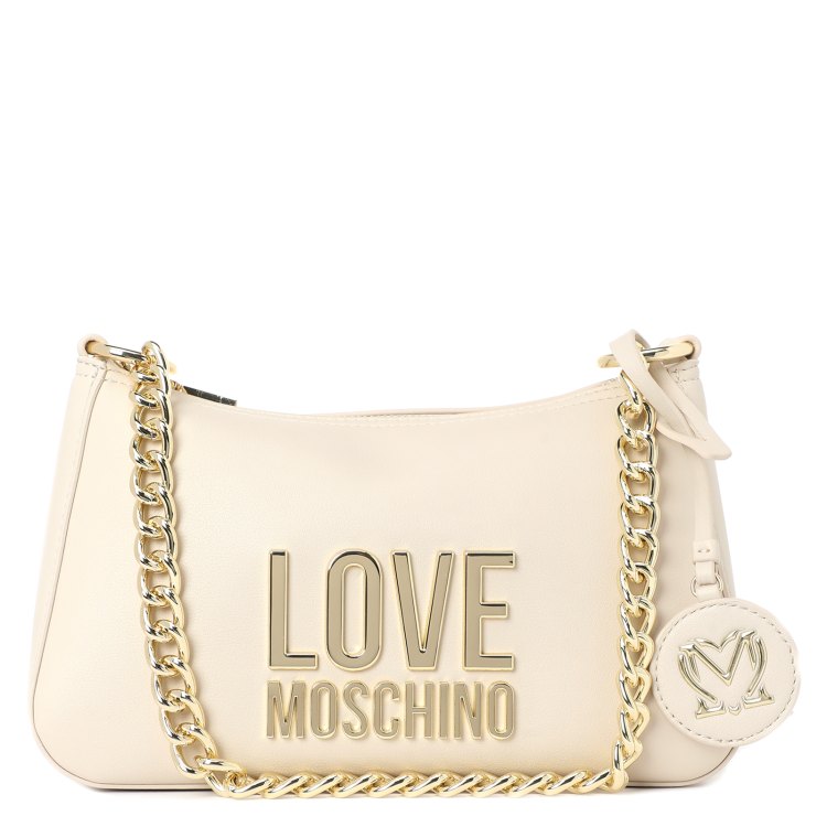 фото Комплект (сумка+брелок) женский love moschino jc4108pp молочно-бежевый