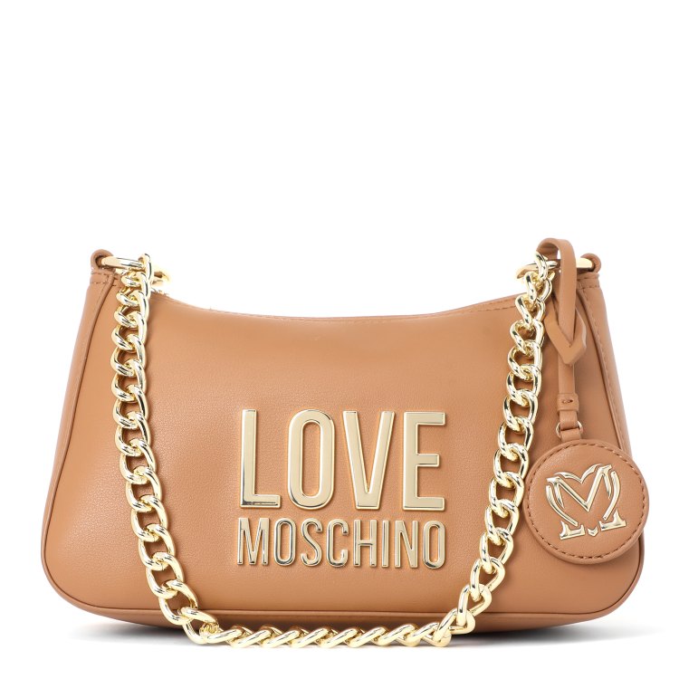 фото Комплект (сумка+брелок) женский love moschino jc4108pp бежево-коричневый