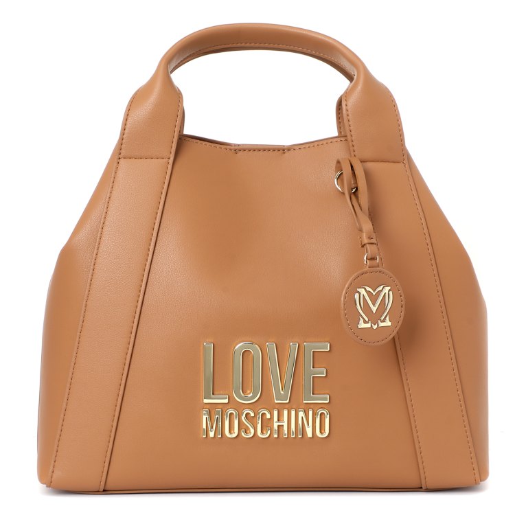 фото Комплект (сумка+брелок) женский love moschino jc4105pp бежево-коричневый