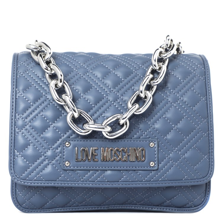 

Сумка женская Love Moschino JC4024PP FW22 серо-синяя, JC4024PP FW22