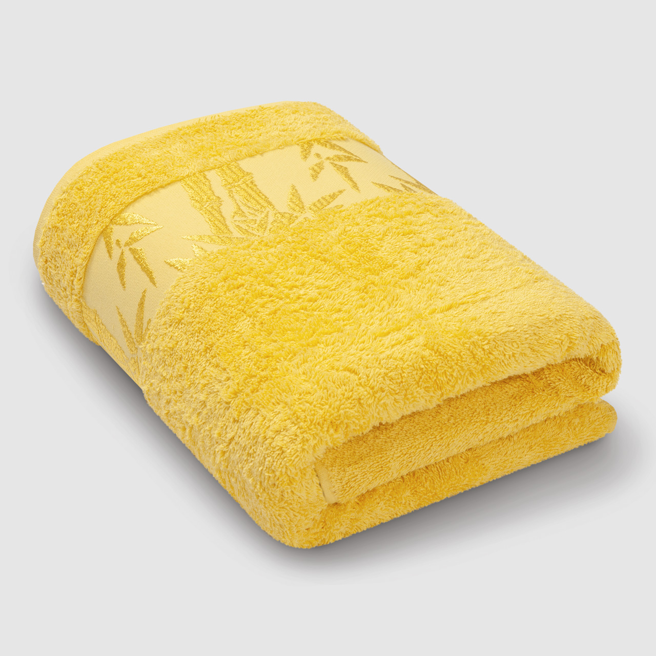 фото Полотенце ecotex бамбук 90x150 желтый lemon