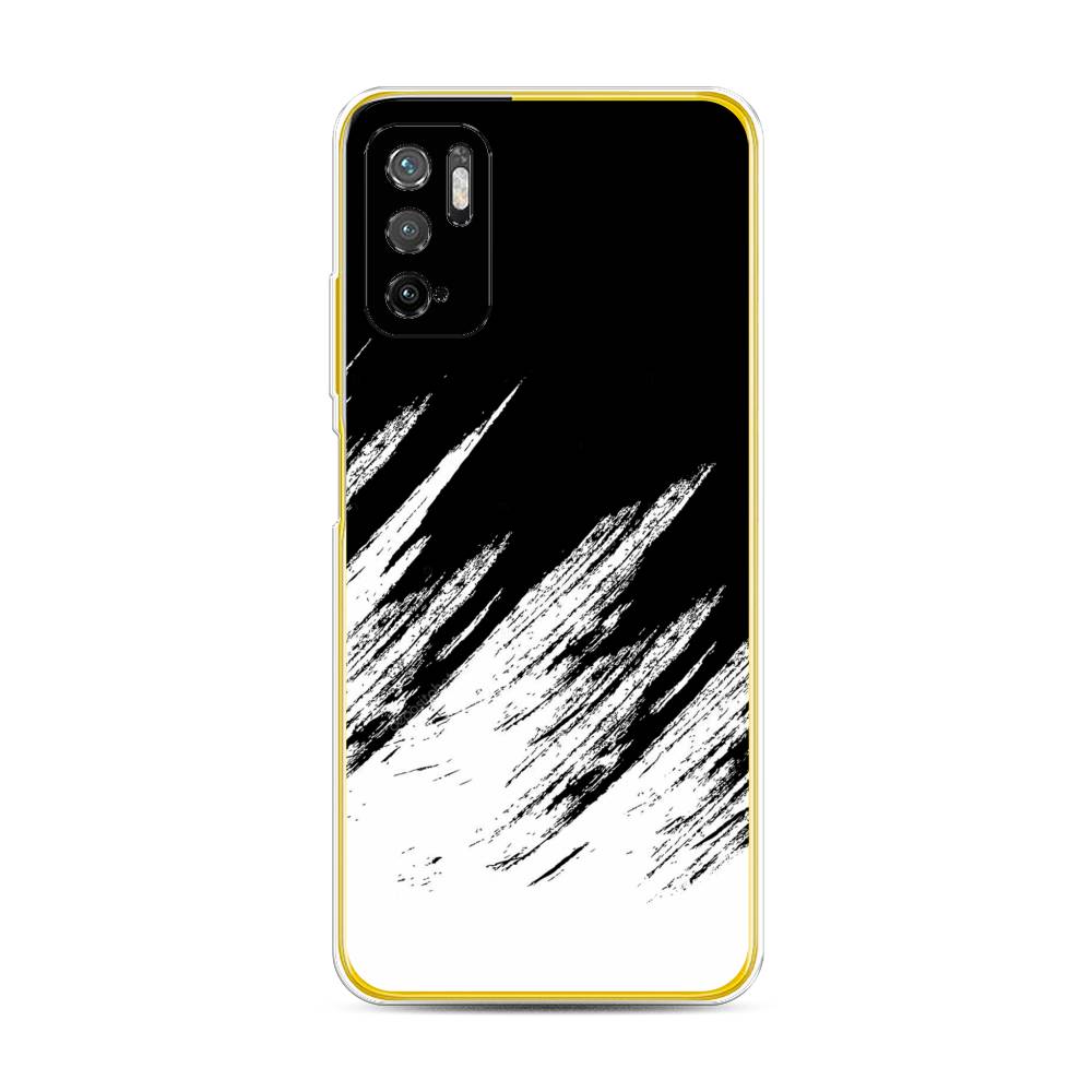 

Чехол Awog на Poco M3 Pro "Черно белые брызги", Разноцветный, 311050-3