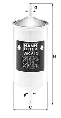 

Фильтр топливный MANN-FILTER WK613