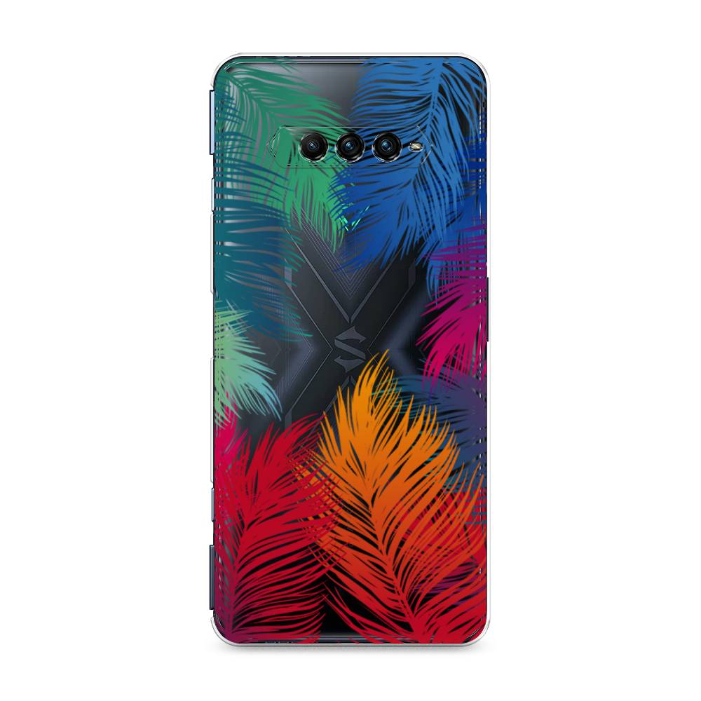 

Чехол Awog на Xiaomi Black Shark 4 pro "Рамка из перьев", Красный, 317650-4