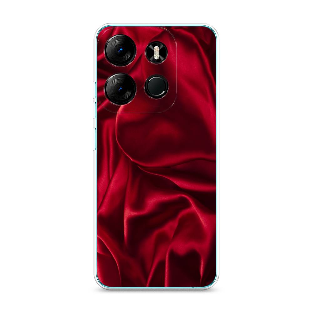 

Чехол Awog на Tecno Pop 7 Pro "Текстура красный шелк", 303450-3