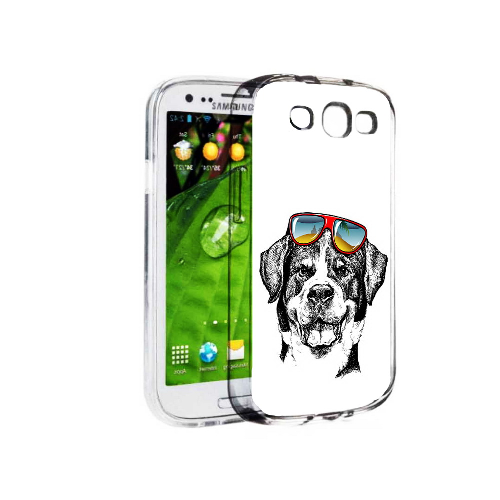 

Чехол MyPads Tocco для Samsung Galaxy S3 счастливая собака (PT123108.507.631), Прозрачный, Tocco