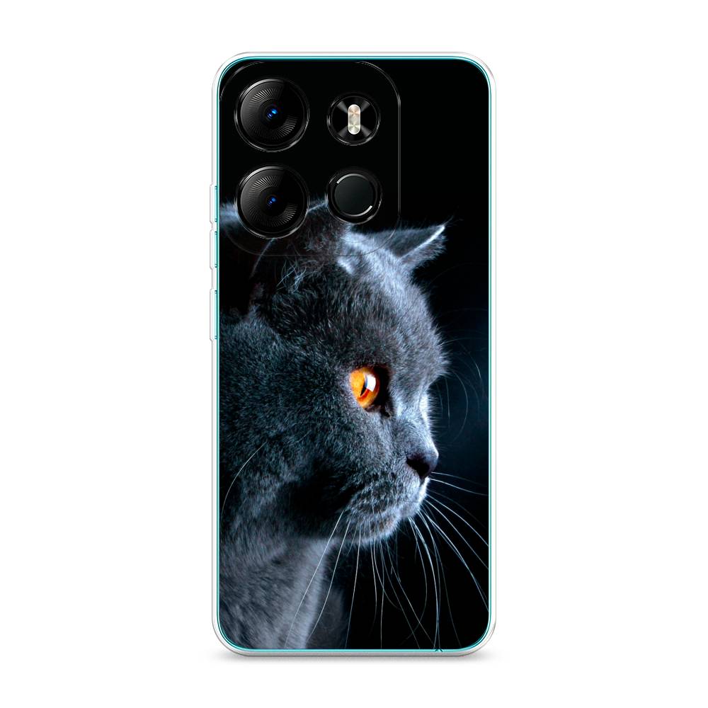 

Чехол Awog на Tecno Pop 7 Pro "Благородный кот британец", Черный;серый;оранжевый, 303450-2