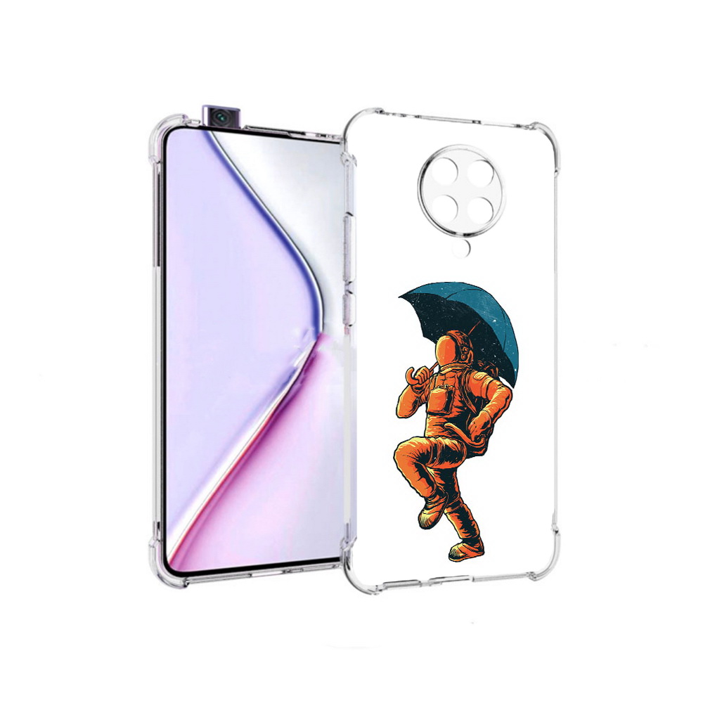 

Чехол MyPads шагающий космонавт с зонтом для Xiaomi Redmi K30 Pro Zoom 8/256GB, Прозрачный, Tocco