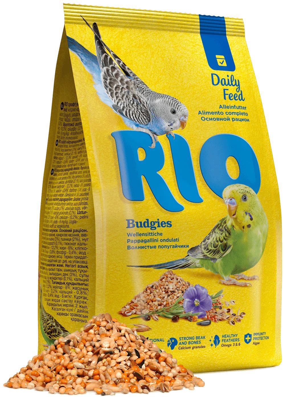 Сухой корм для волнистых попугаев RIO, 500 г