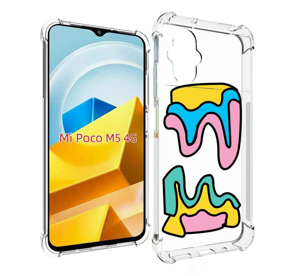 

Чехол Mypads Вытекающая-Абстракция Для Poco M5 Про, Прозрачный, Tocco