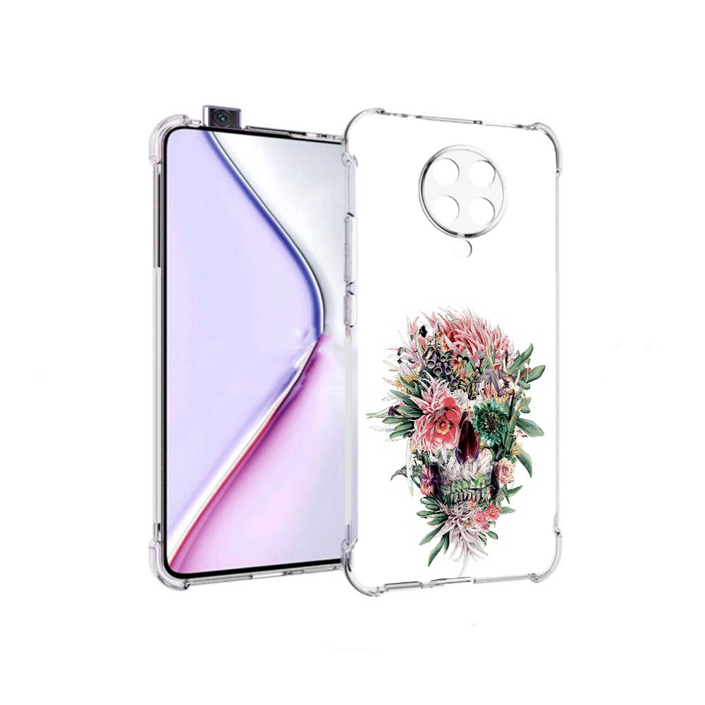 

Чехол MyPads череп из цветов для Xiaomi Redmi K30 Pro Zoom 8/256GB/Redmi K30 Pro, Прозрачный, Tocco