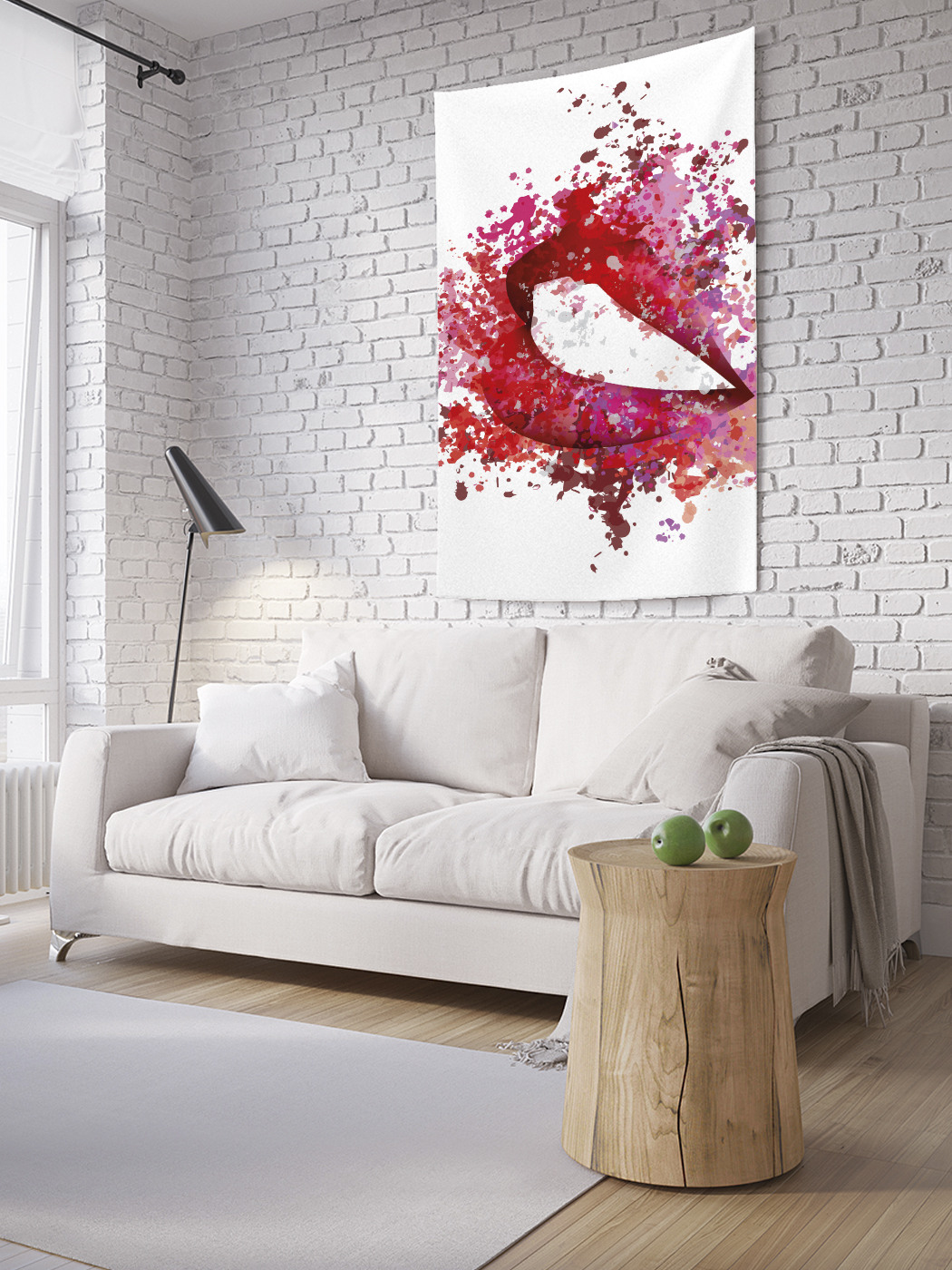 

Вертикальное фотопанно на стену JoyArty Брызги губ 150x200 см, Брызги губ