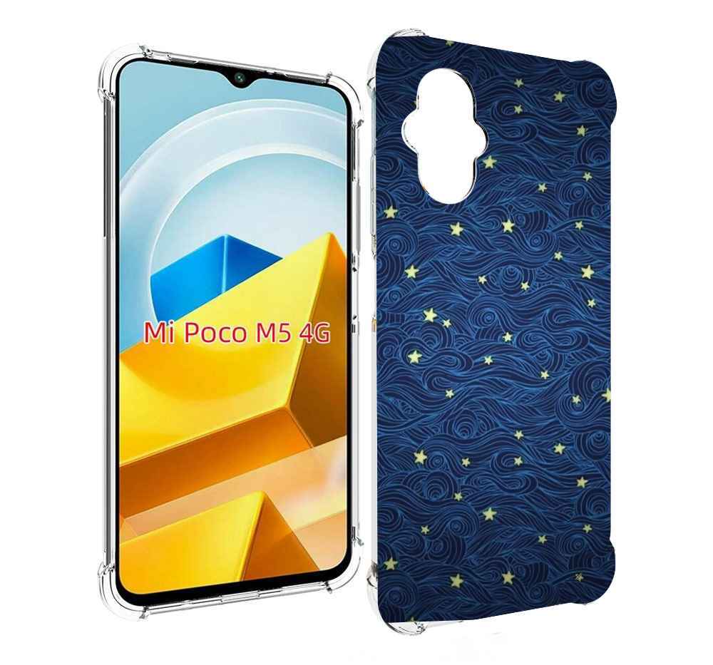 

Чехол MyPads Tocco для Xiaomi M5 волны с звездами акварель, Прозрачный, Tocco