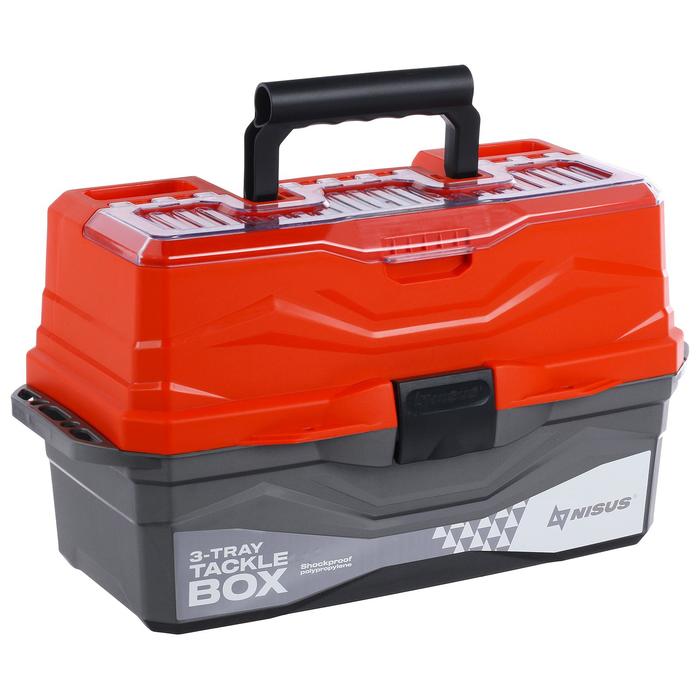 

Ящик для снастей Tackle Box NISUS трёхполочный, цвет оранжевый