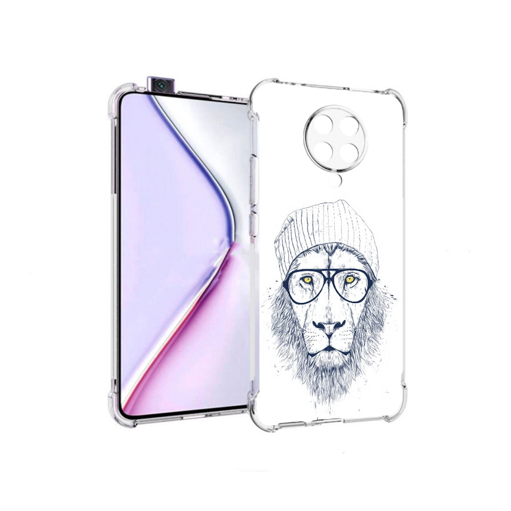 

Чехол MyPads хиппи лев для Xiaomi Redmi K30 Pro Zoom 8/256GB/Redmi K30 Pro, Прозрачный, Tocco