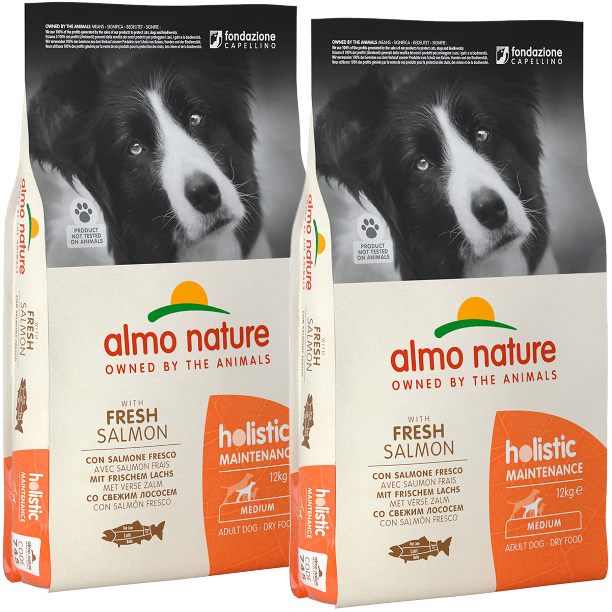 

ALMO NATURE ALMO NATURE ADULT DOG MEDIUM & SALMON для взрослых собак средних пород с лосос