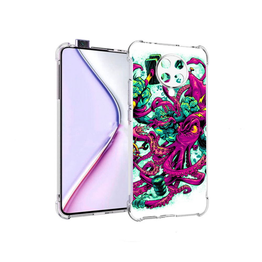 

Чехол MyPads фиолетовый кракен для Xiaomi Redmi K30 Pro Zoom 8/256GB/Redmi K30 Pro, Прозрачный, Tocco