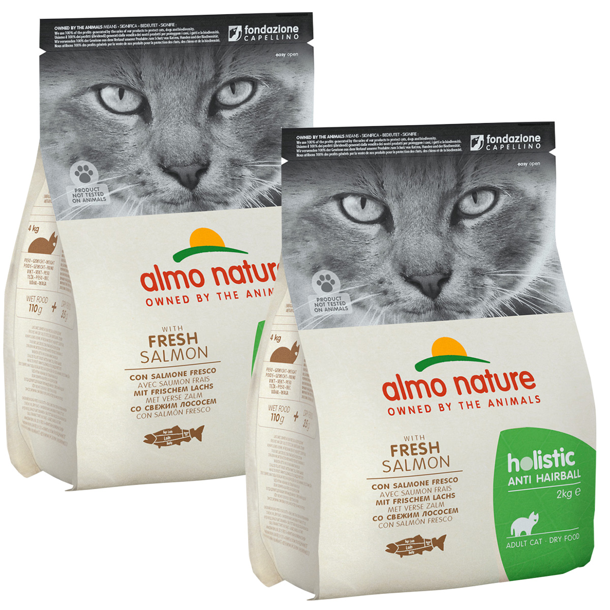 

ALMO NATURE ALMO NATURE ADULT CAT ANTI HAIRBALL FRESH SALMON для взрослых кошек для вывода