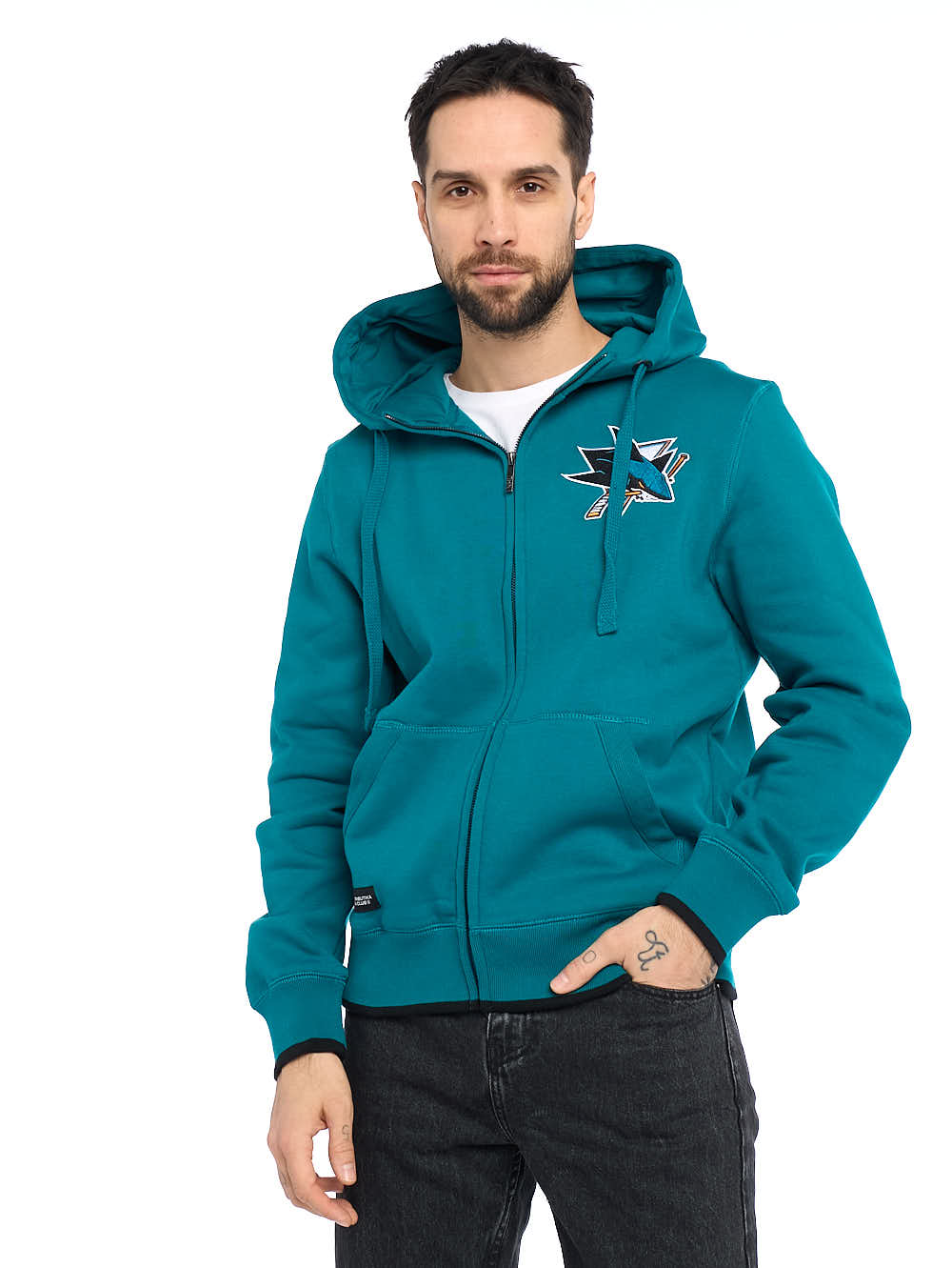 

Толстовка мужская Atributika&Club Сан-Хосе Шаркс 367370 зеленая 2XL, Зеленый, Сан-Хосе Шаркс 367370