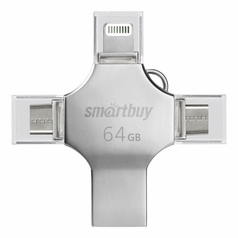 

Флешка SMARTBUY SB064GBMC15 64 ГБ серый (80404030101), SB064GBMC15