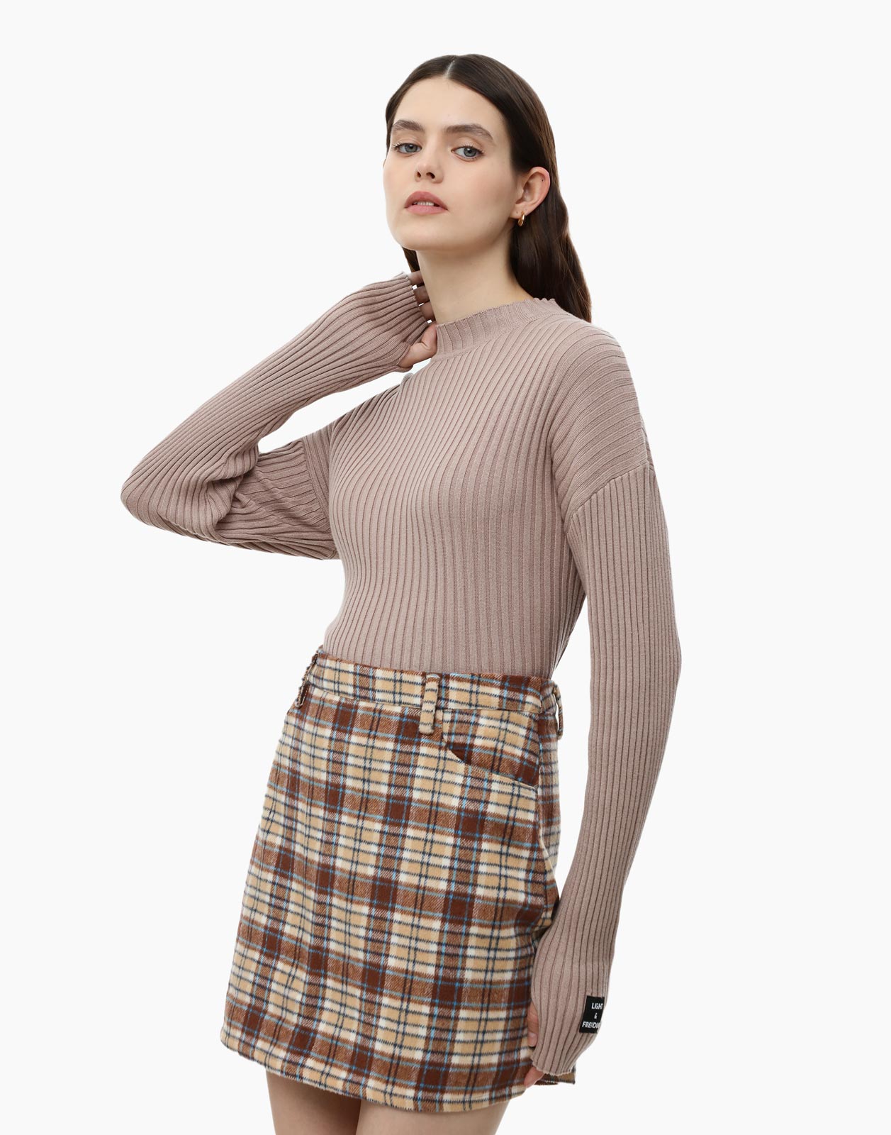 

Юбка женская Gloria Jeans GSK017447 бежевая XS, Бежевый, GSK017447