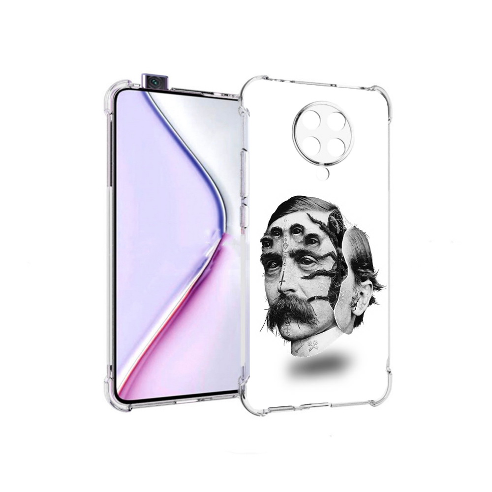 

Чехол MyPads страшное лицо мужчины для Xiaomi Redmi K30 Pro Zoom 8/256GB/Redmi K30 Pro, Прозрачный, Tocco