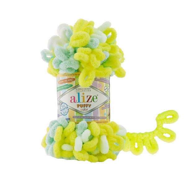 

Пряжа ALIZE Ализе Puffy color 5 шт. в упак. цвет 6382 ALIZE-PUFFY-COLOR.6382, 9.0
