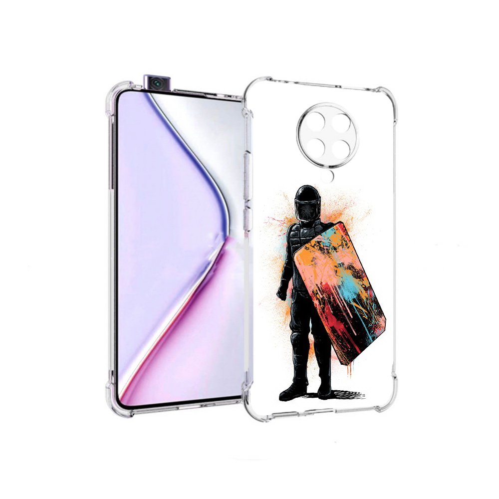 

Чехол MyPads солдат с красочным щитом для Xiaomi Redmi K30 Pro Zoom 8/256GB, Прозрачный, Tocco
