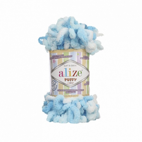 

Пряжа ALIZE Ализе Puffy color 5 шт. в упак. цвет 5924 ALIZE-PUFFY-COLOR.5924, 9.0, Разноцветный