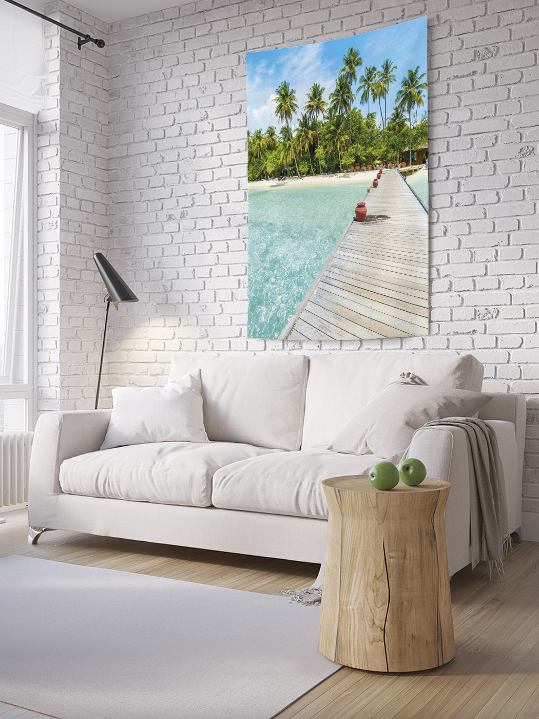 

Вертикальное фотопанно на стену JoyArty Настил на островах 150x200 см, Настил на островах
