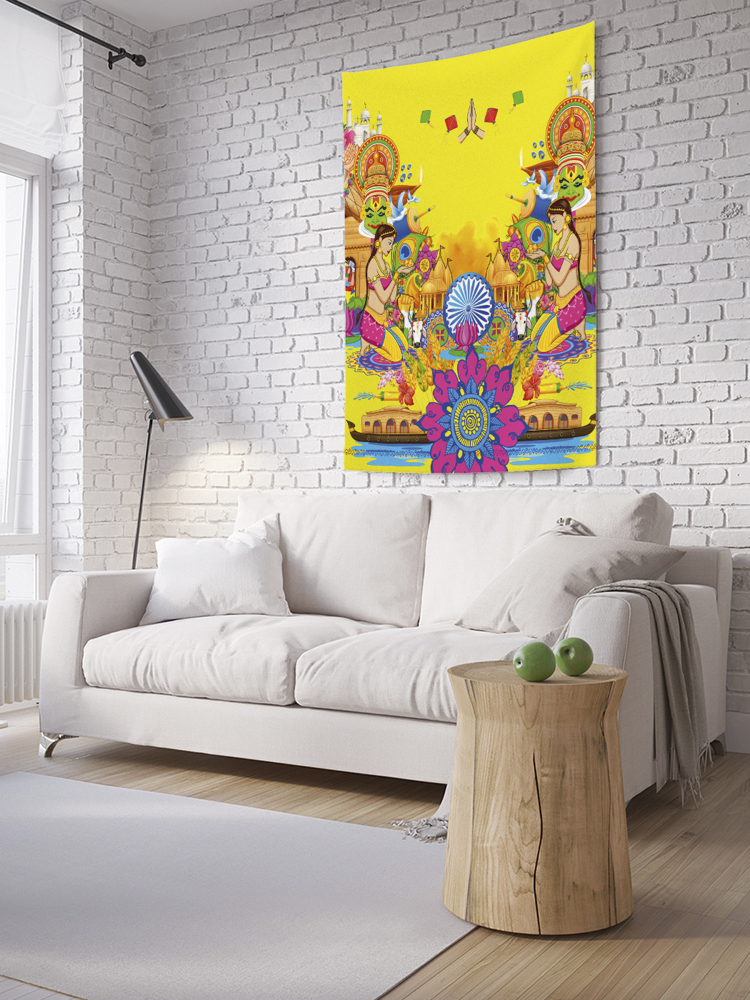 

Вертикальное фотопанно на стену JoyArty Символики Индии 150x200 см, Символики Индии