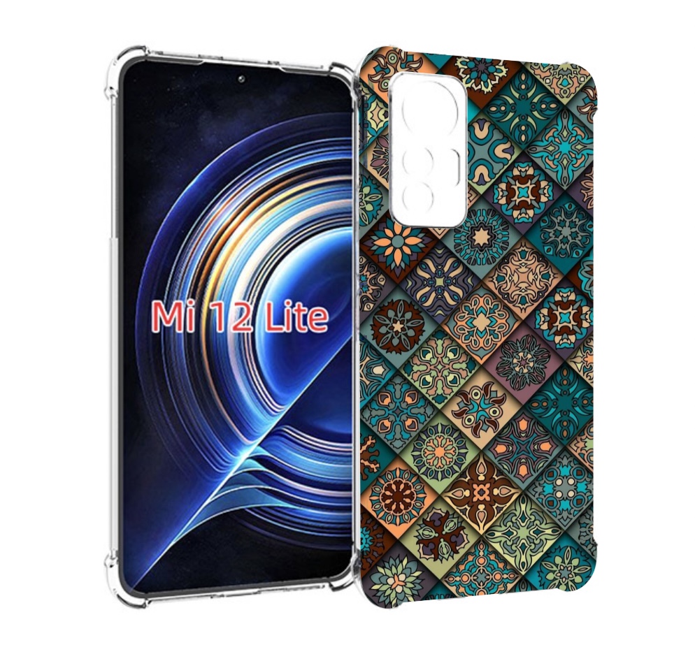 

Чехол MyPads ячейки с арнаментами для Xiaomi 12 Lite, Прозрачный, Tocco