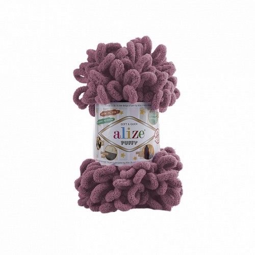 

Пряжа ALIZE Ализе Puffy 5 шт. в упак. цвет роза ALIZE-PUFFY.028, 9.5 м от