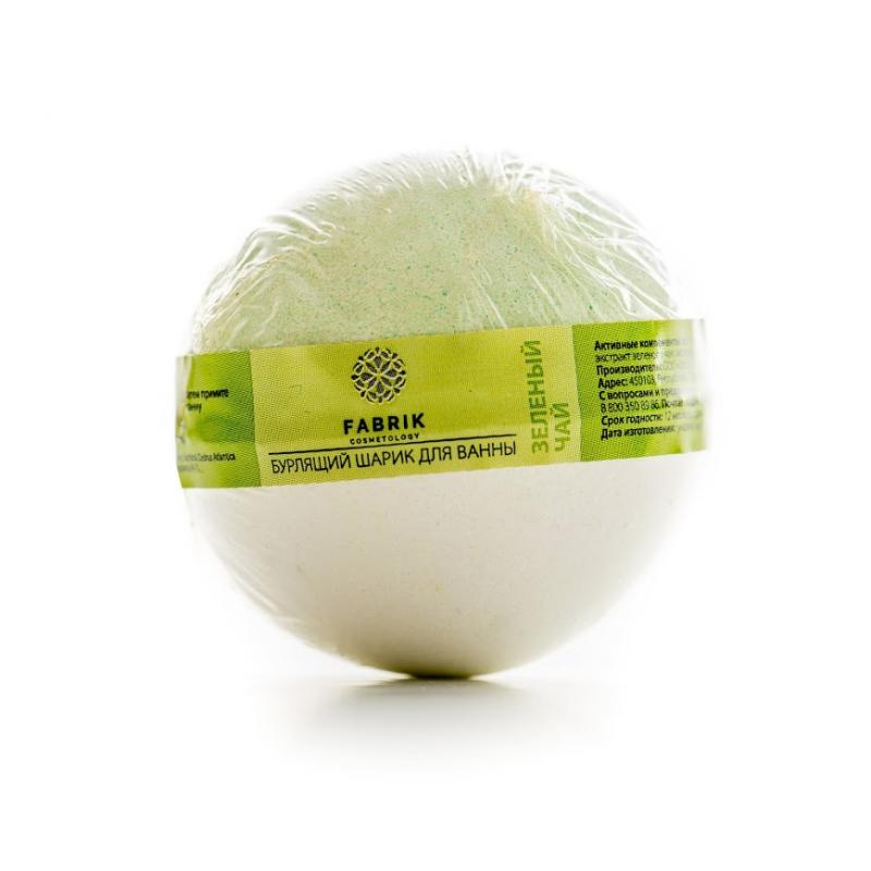 Купить Бурлящий шарик для ванны Fabrik Cosmetology Зеленый чай 120 г