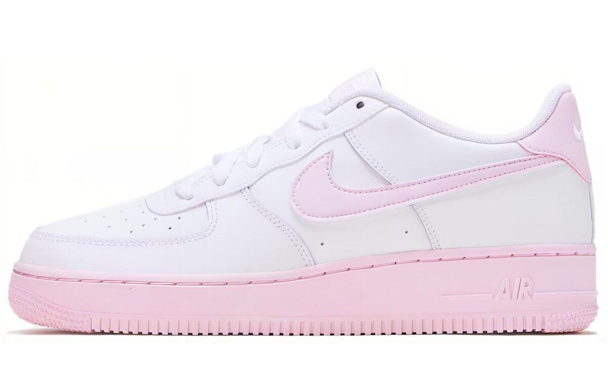 

Кеды унисекс Nike Air Force 1 White Pink Foam GS белые 38.5 EU, Белый, Air Force 1 White Pink Foam GS