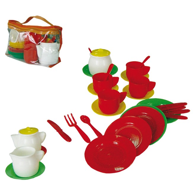 Кухонный набор игрушечной посуды Совтехстром Чайный, 35 предметов, в сумке