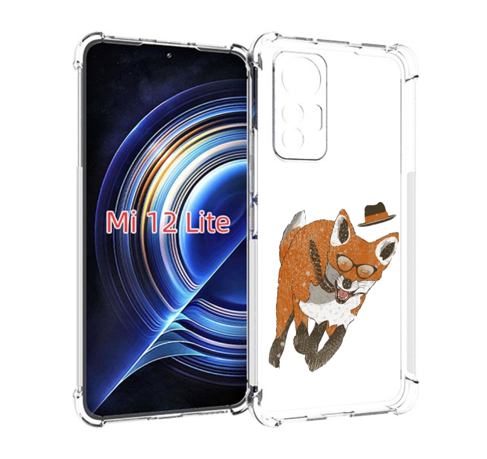 

Чехол MyPads шустрый лис для Xiaomi 12 Lite, Прозрачный, Tocco