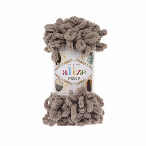 

Пряжа ALIZE Ализе Puffy 5 шт. в упак. цвет бежевый ALIZE-PUFFY.530, 9.5 м от