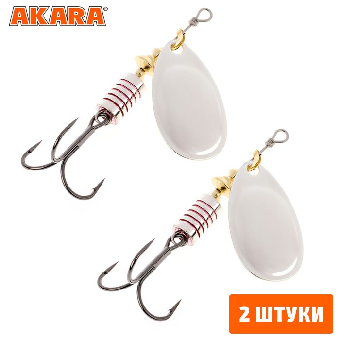 

Блесна вращающаяся Akara Action Series Aglia 2 5 гр. A19 (2 Штуки), Aglia 2