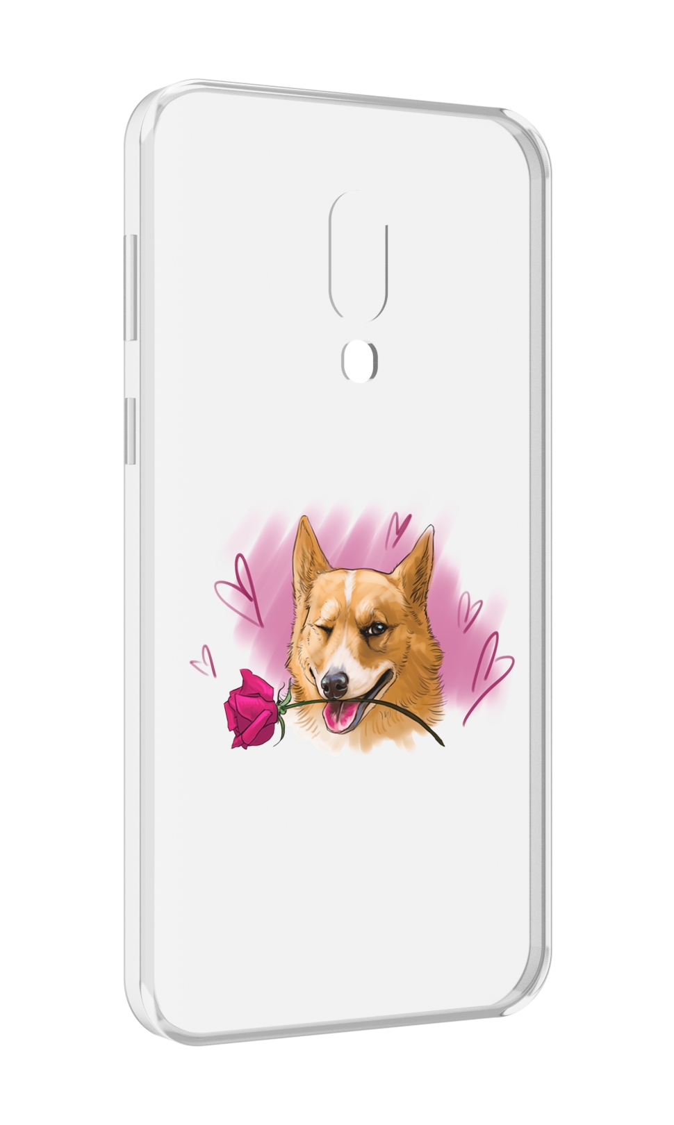

Чехол MyPads собачка-с-розочкой для Meizu 16 Plus / 16th Plus, Прозрачный, Tocco
