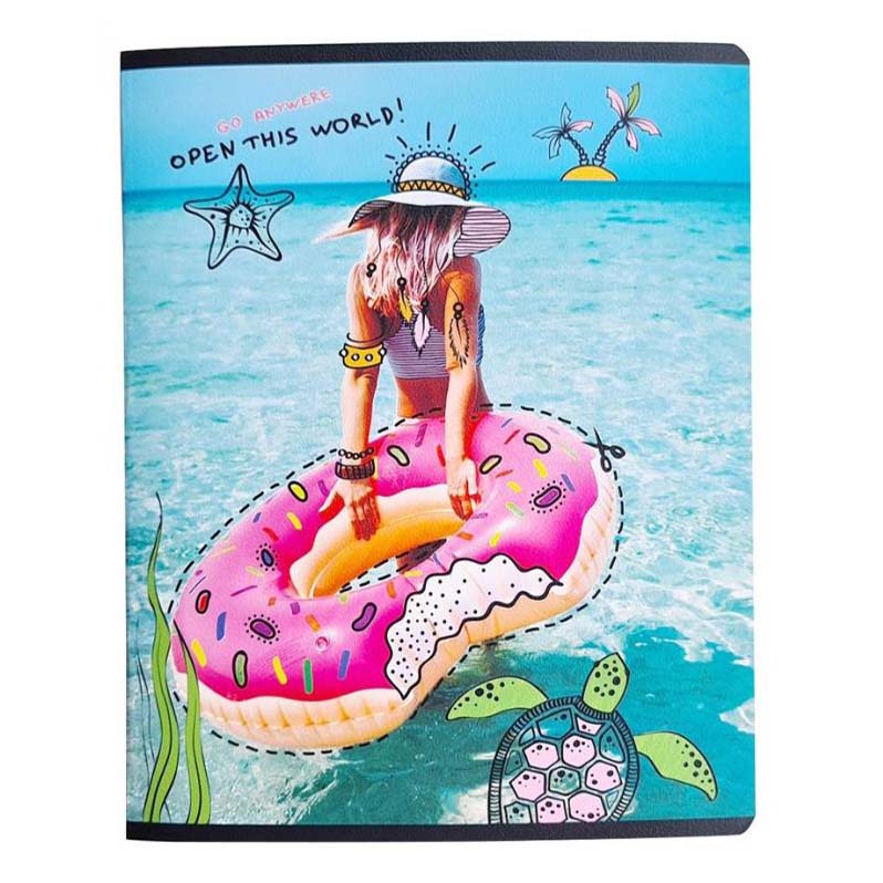 

Тетрадь Be Smart Hello summer Море скрепка клетка А5 48 листов
