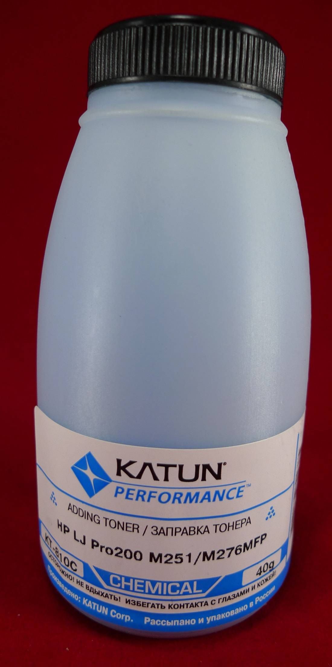 

Тонер Katun KT-810C, для картриджей CF211A Cyan, химический