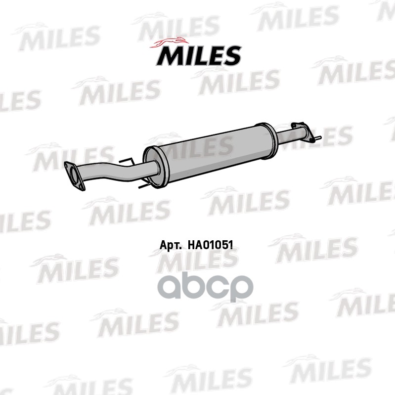Глушитель Miles Ha01051 Резонатор Daewoo Matiz 0.8/1.0 00- Miles арт. HA01051