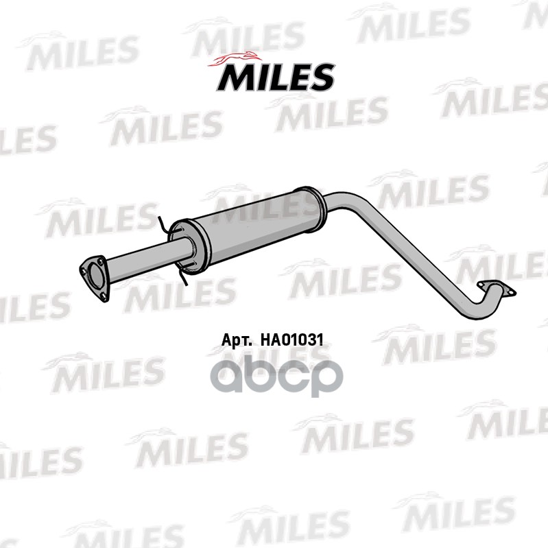 Глушитель Miles Ha01031 Резонатор Chevrolet Lanos 97- (Короткий) Miles арт. HA01031